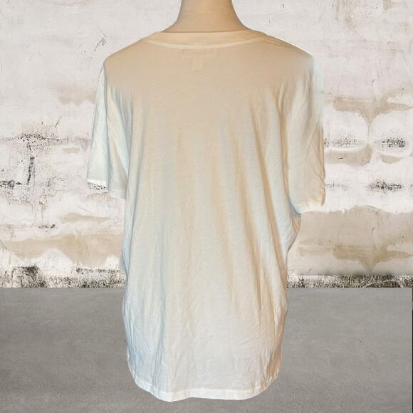 Treasure & Bond NWOT Women's White Relaxed Crewneck Cotton T-Shirt - Size Large - Picture 5 of 7